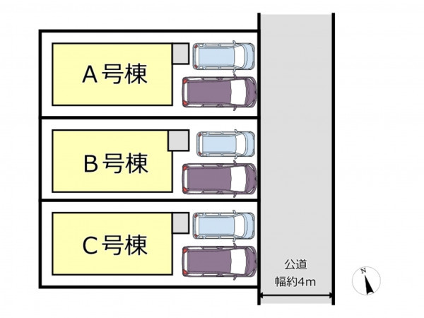 仙台市若林区中倉、新築一戸建ての画像です