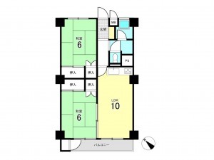 仙台市若林区若林、収益物件/マンションの間取り画像です