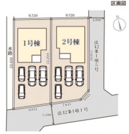 仙台市若林区上飯田、新築一戸建ての画像です
