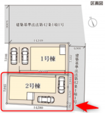 仙台市若林区南小泉、新築一戸建ての画像です
