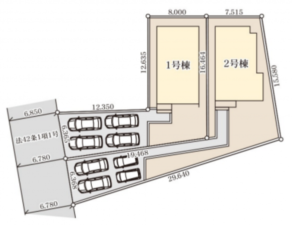 仙台市若林区今泉、新築一戸建ての画像です