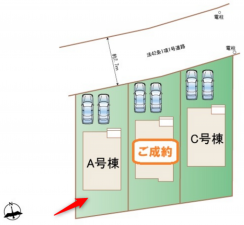 仙台市若林区上飯田、新築一戸建ての画像です