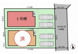 仙台市若林区文化町、新築一戸建ての画像です