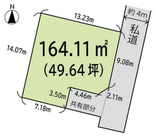 仙台市若林区南小泉、土地の間取り画像です