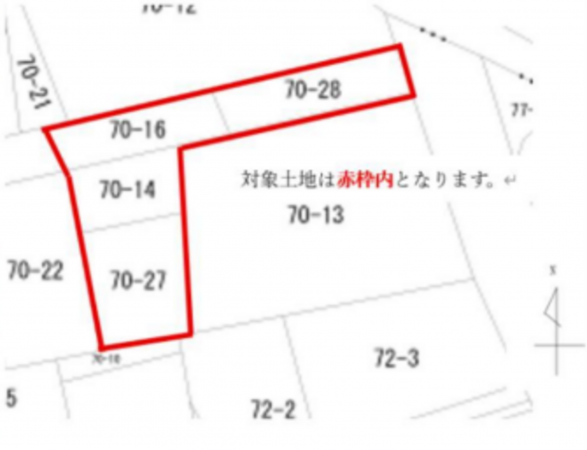仙台市若林区河原町、土地の間取り画像です