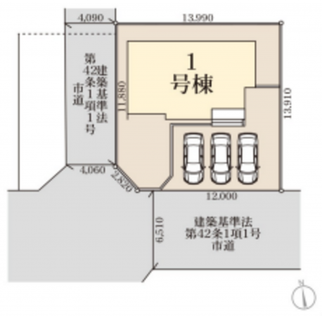 仙台市若林区上飯田、新築一戸建ての画像です