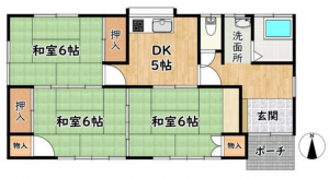 仙台市若林区南小泉、収益物件/住宅の間取り画像です