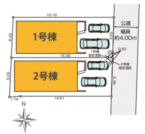 仙台市若林区大和町、新築一戸建ての画像です