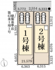 仙台市若林区文化町、新築一戸建ての画像です