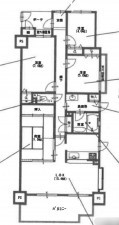 和泉市唐国町、マンションの間取り画像です