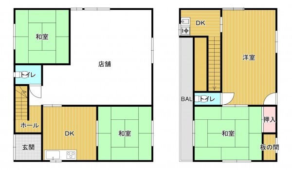 和泉市幸、新築一戸建ての間取り画像です