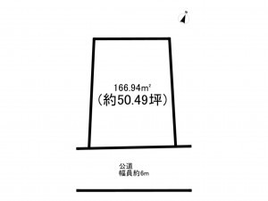 和泉市光明台、土地の間取り画像です