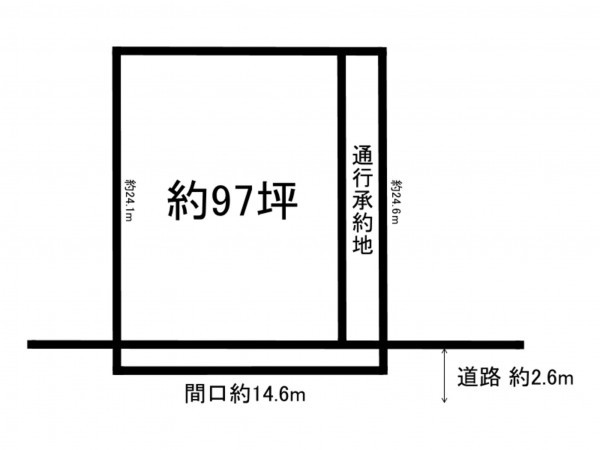 和泉市伏屋町、土地の間取り画像です