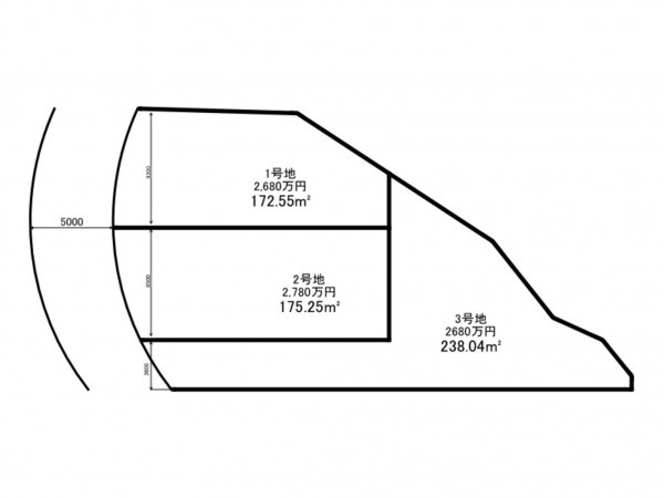 和泉市室堂町、土地の間取り画像です