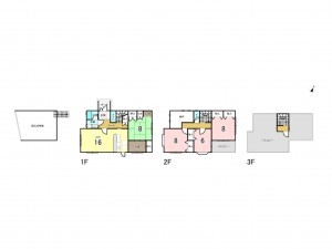 和泉市青葉台、中古一戸建ての間取り画像です