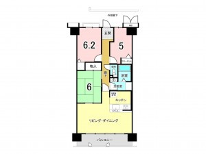 和泉市府中町、マンションの間取り画像です
