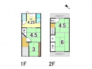 和泉市富秋町、中古一戸建ての間取り画像です