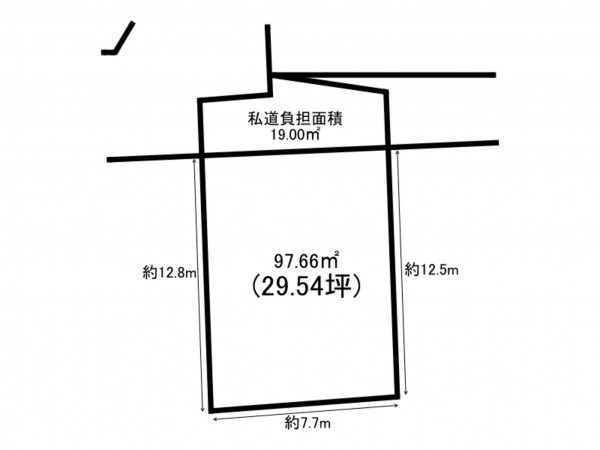 和泉市肥子町、土地の間取り画像です