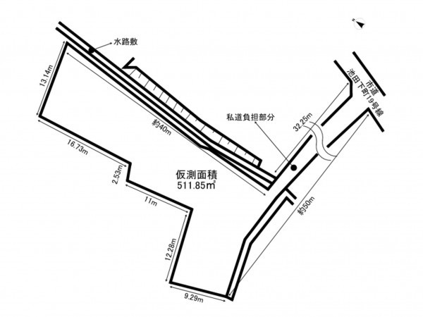 和泉市伏屋町、土地の間取り画像です