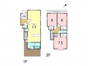 和泉市和田町、中古一戸建ての間取り画像です