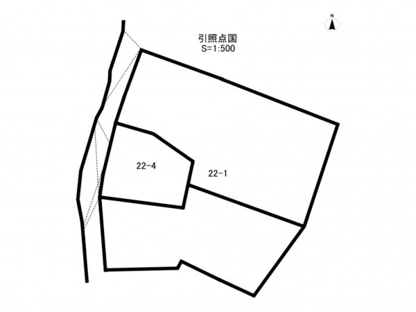 和泉市納花町、土地の間取り画像です