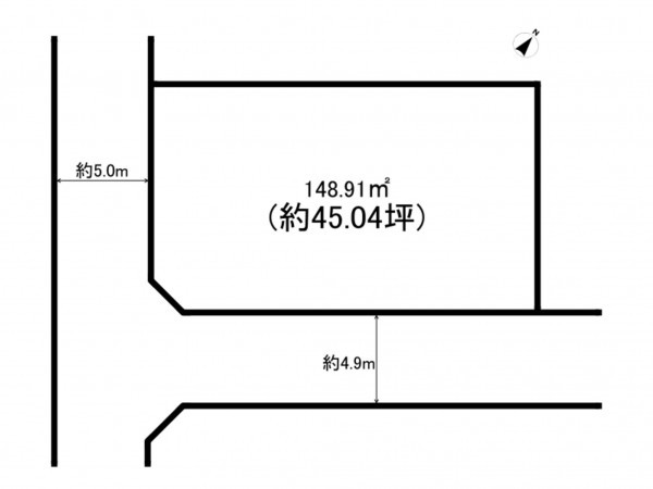 和泉市小田町、土地の間取り画像です