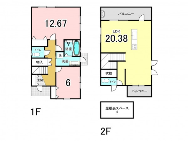 和泉市池田下町、中古一戸建ての間取り画像です