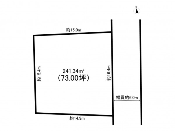 和泉市光明台、土地の間取り画像です
