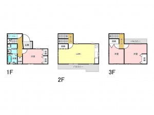 和泉市上代町、中古一戸建ての間取り画像です
