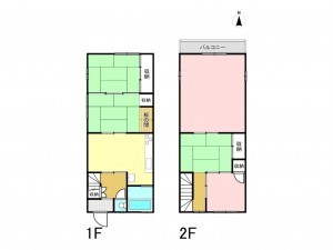 和泉市上町、中古一戸建ての間取り画像です