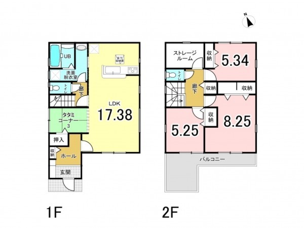 和泉市伯太町、新築一戸建ての間取り画像です