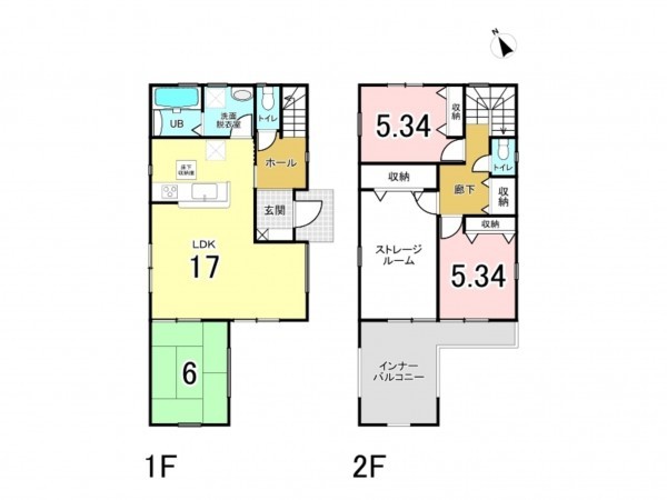 和泉市伯太町、新築一戸建ての間取り画像です