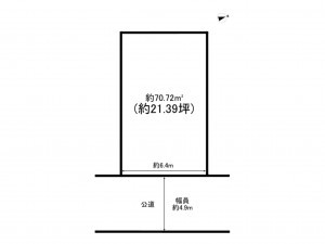 和泉市上町、土地の間取り画像です