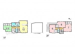 和泉市万町、中古一戸建ての間取り画像です