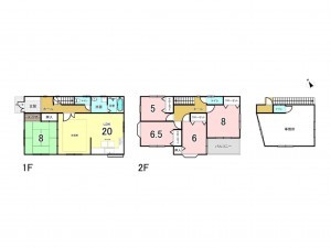 和泉市東阪本町、中古一戸建ての間取り画像です