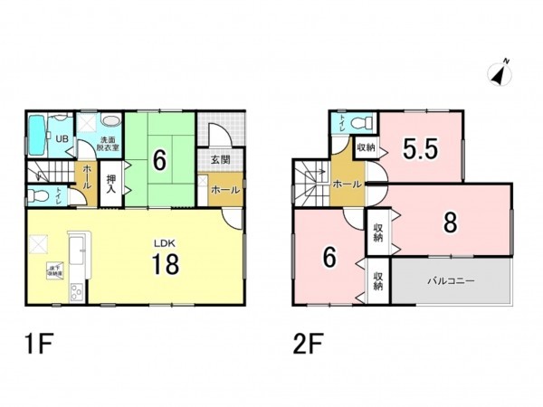 和泉市光明台、新築一戸建ての間取り画像です