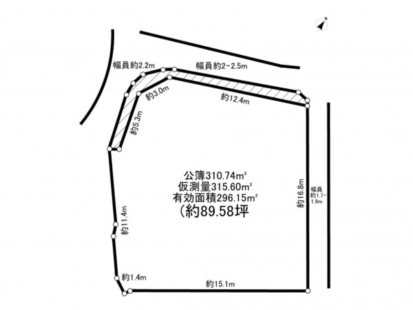 和泉市池田下町、土地の間取り画像です