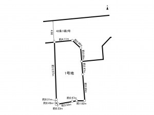 和泉市富秋町、土地の間取り画像です