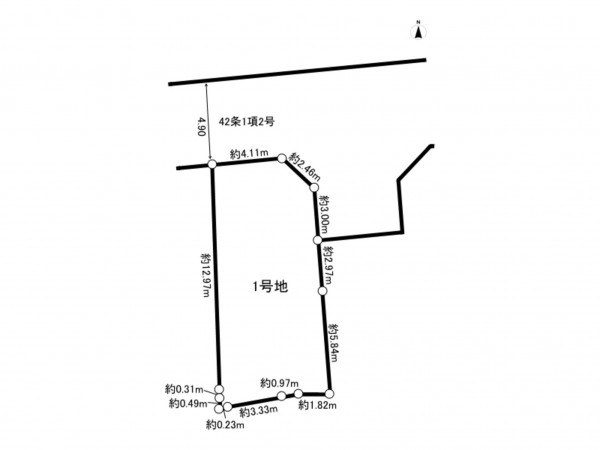 和泉市富秋町、土地の間取り画像です