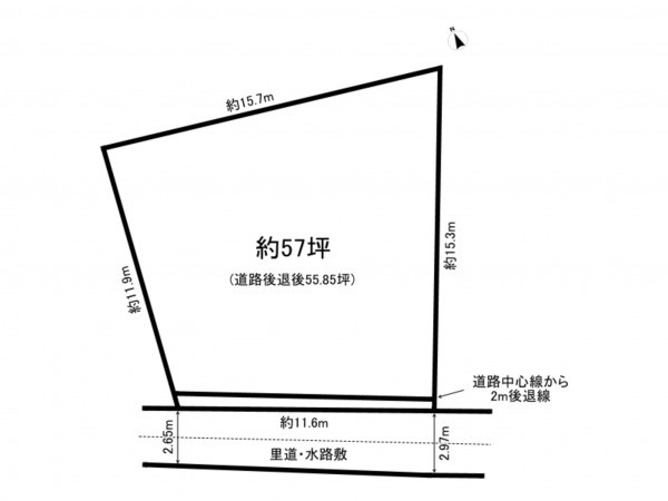 和泉市王子町、土地の間取り画像です