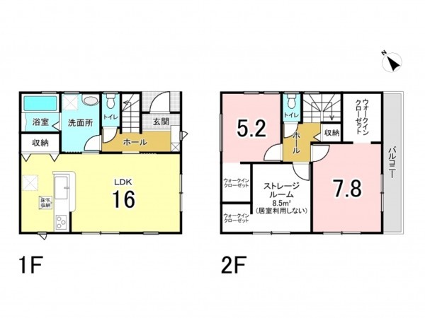 和泉市池上町、新築一戸建ての間取り画像です