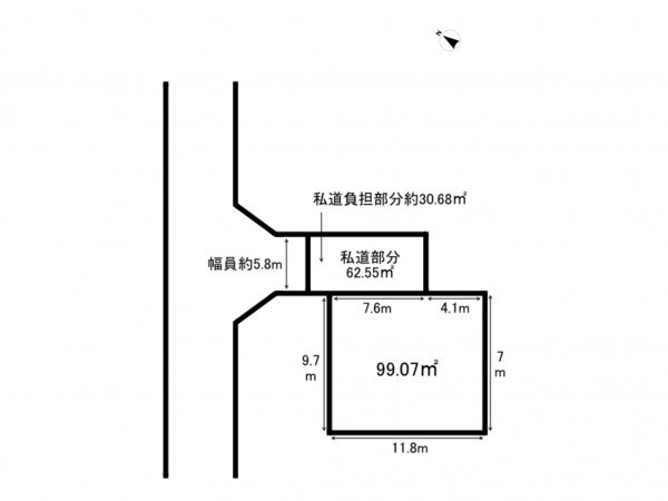 和泉市和気町、土地の間取り画像です