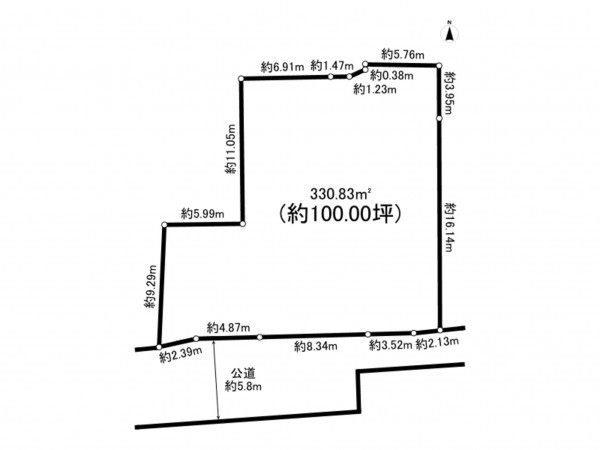 和泉市阪本町、土地の間取り画像です