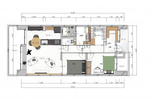 和泉市小田町、マンションの間取り画像です