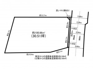 和泉市上町、土地の間取り画像です