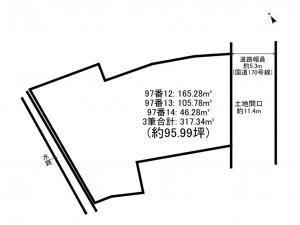 和泉市仏並町、土地の間取り画像です