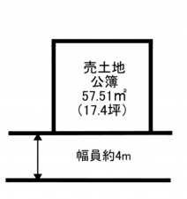 出雲市小伊津町、土地の間取り画像です