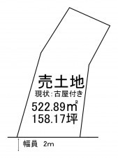 出雲市灘分町、土地の間取り画像です