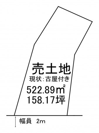 出雲市灘分町、土地の間取り画像です