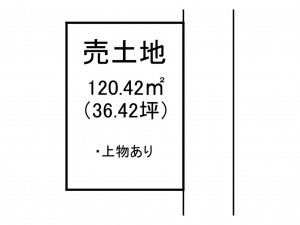 出雲市知井宮町、土地の間取り画像です